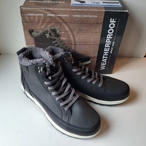 Weatherproof Men's Dark Grat High-Top Boots